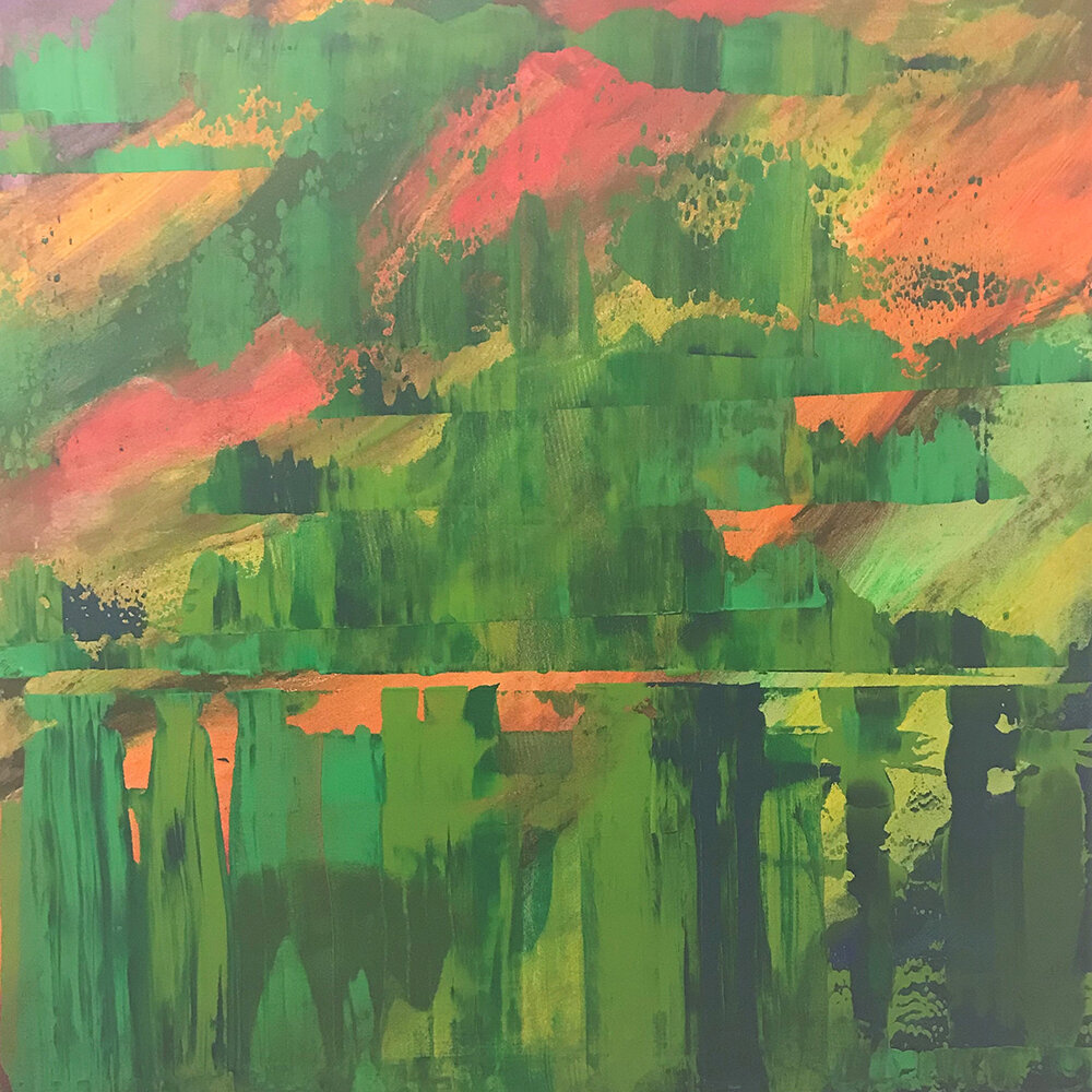 Landschaft, Gabriele Zimmerly; Malerein Ausstellung im Gallerturm, Gesellschaft der Kunstfreunde Überlingen 